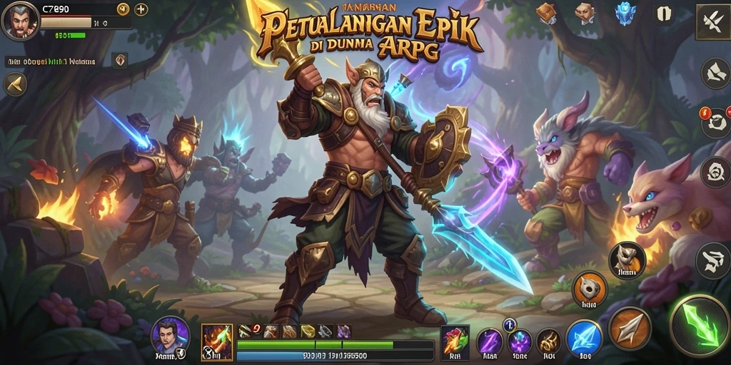 Tampilan menarik dari gameplay C7890 dalam dunia ARPG.