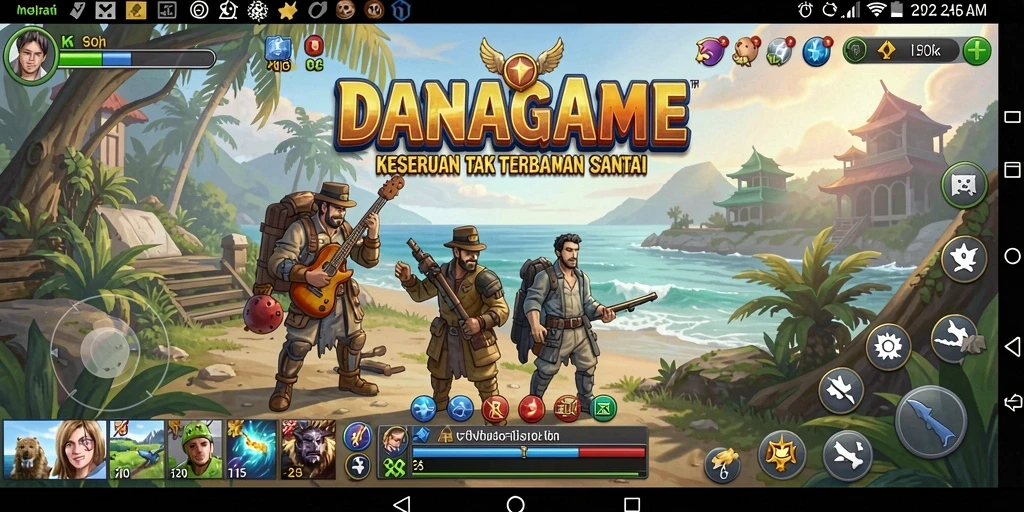 Tampilan menarik dari gameplay DANAGAME yang menghibur.