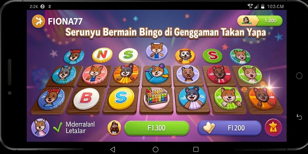 Tampilan gameplay Bingo yang menarik di FIONA77.