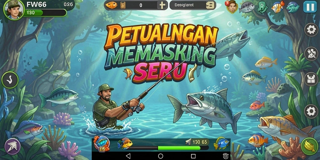 Tangkapan ikan di FW66 menunjukkan aksi seru memancing.