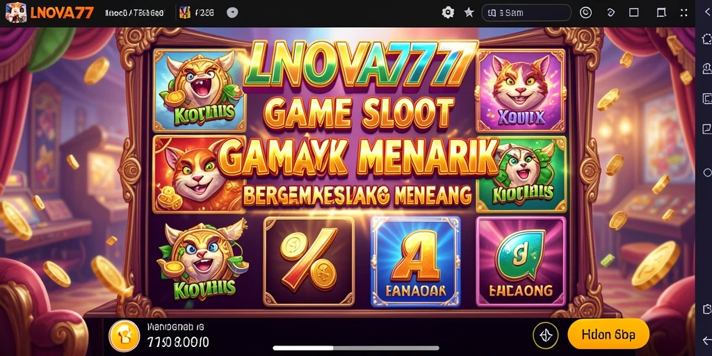 Tampilan menarik dari LNOVA777 saat bermain slot.