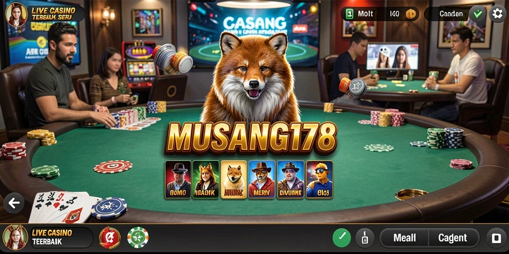 Tampilan gameplay Live Casino yang menarik dan interaktif.