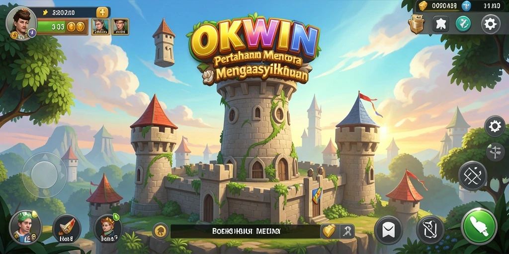 Screenshot menampilkan aksi gameplay Tower Defense yang mendebarkan.