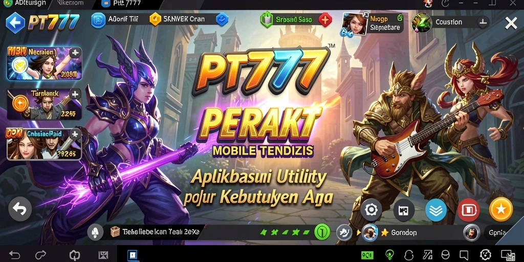 Tampilan antarmuka PT777 yang intuitif dan modern.