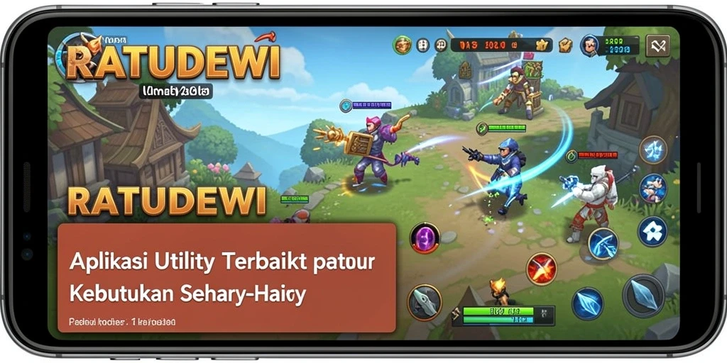 Tampilan utama RATUDEWI dengan fitur-fitur utility yang bermanfaat.