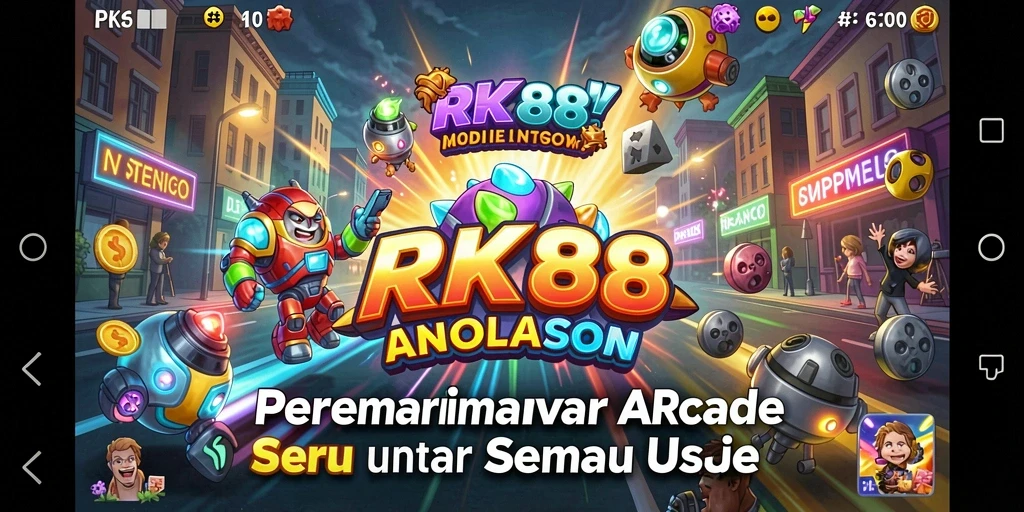 Tampilan seru gameplay RK88 dalam aksi Arcade.