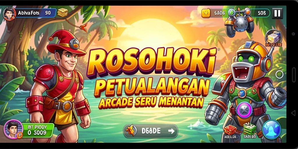 Menampilkan aksi seru dalam gameplay Arcade ROSOHOKI.