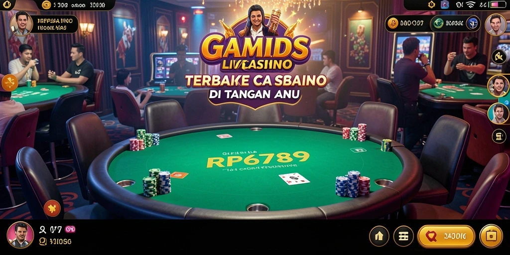 Gameplay mendebarkan di aplikasi Live Casino RP6789.