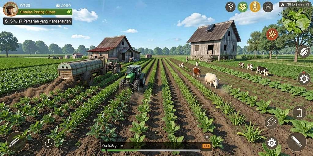 Gameplay menarik dalam pertanian dengan grafis menawan di YY123.